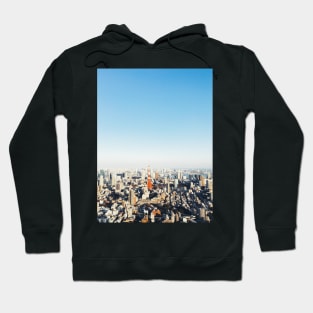 Panoramic Tokyo Cityscape With Tokyo Tower Hoodie